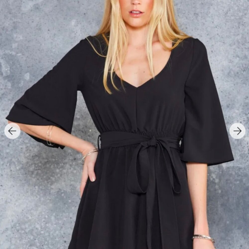 BlackMilk Black Kimono Playsuit size Medium